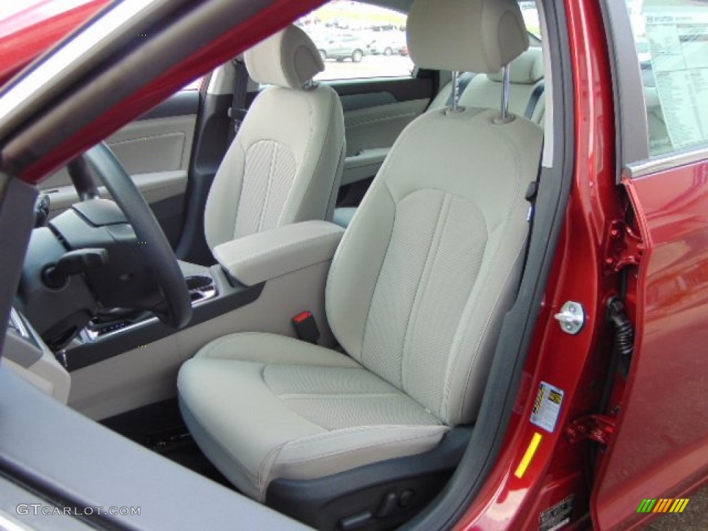 2015 Sonata SE - Venetian Red / Gray photo #10