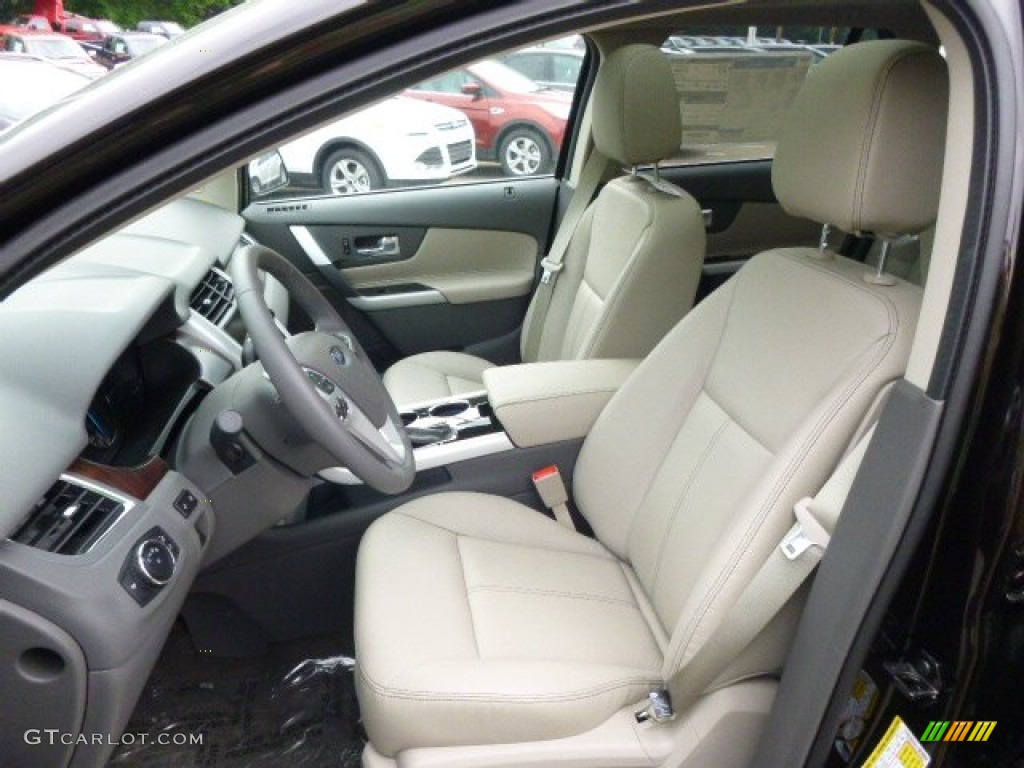 Medium Light Stone Interior 2014 Ford Edge Limited Photo #94502709