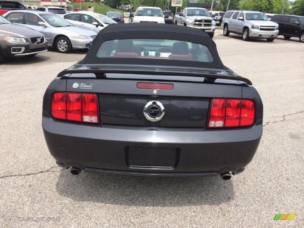 2007 Mustang GT Premium Convertible - Alloy Metallic / Black/Red photo #9