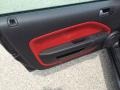 Black/Red 2007 Ford Mustang GT Premium Convertible Door Panel