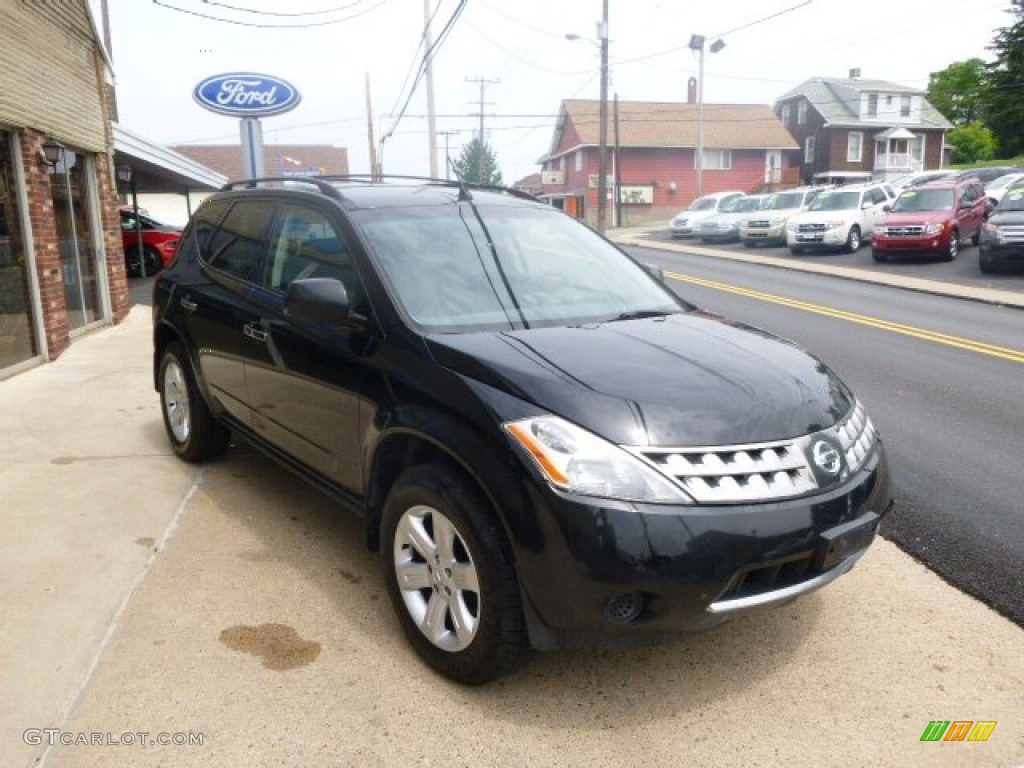 2006 Murano SE AWD - Super Black / Charcoal photo #3