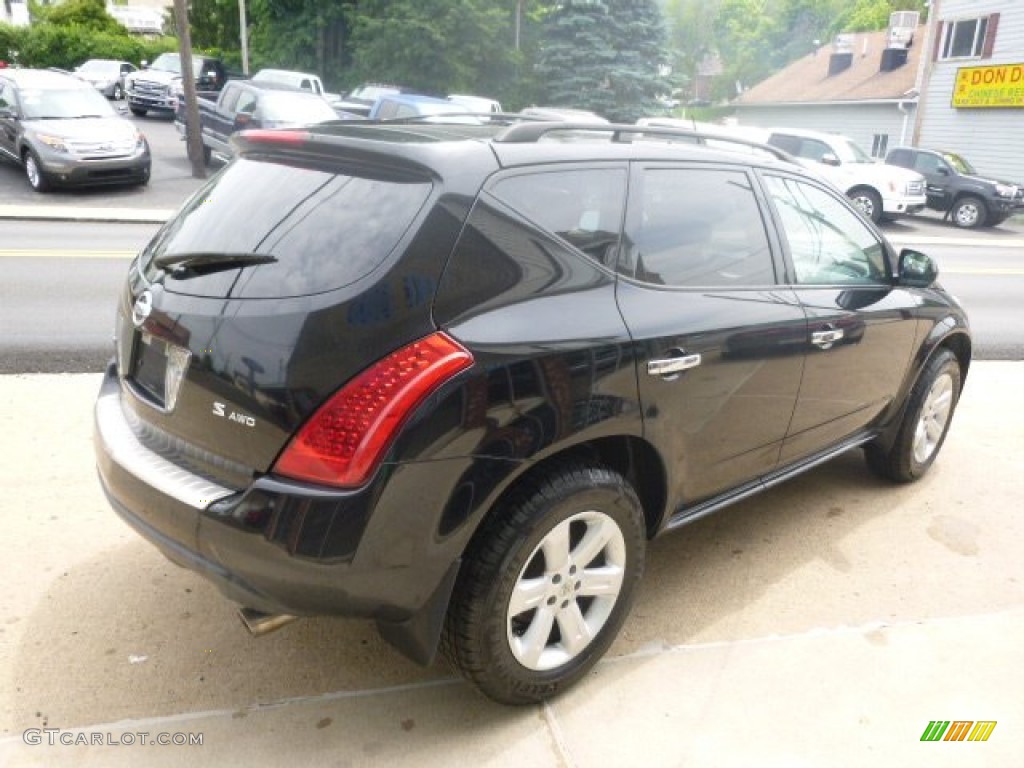 2006 Murano SE AWD - Super Black / Charcoal photo #5