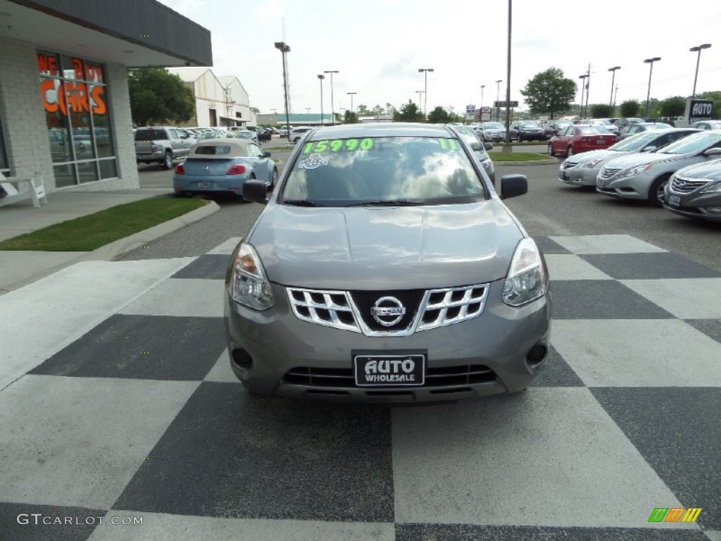 2011 Rogue S AWD - Gotham Gray Metallic / Gray photo #2