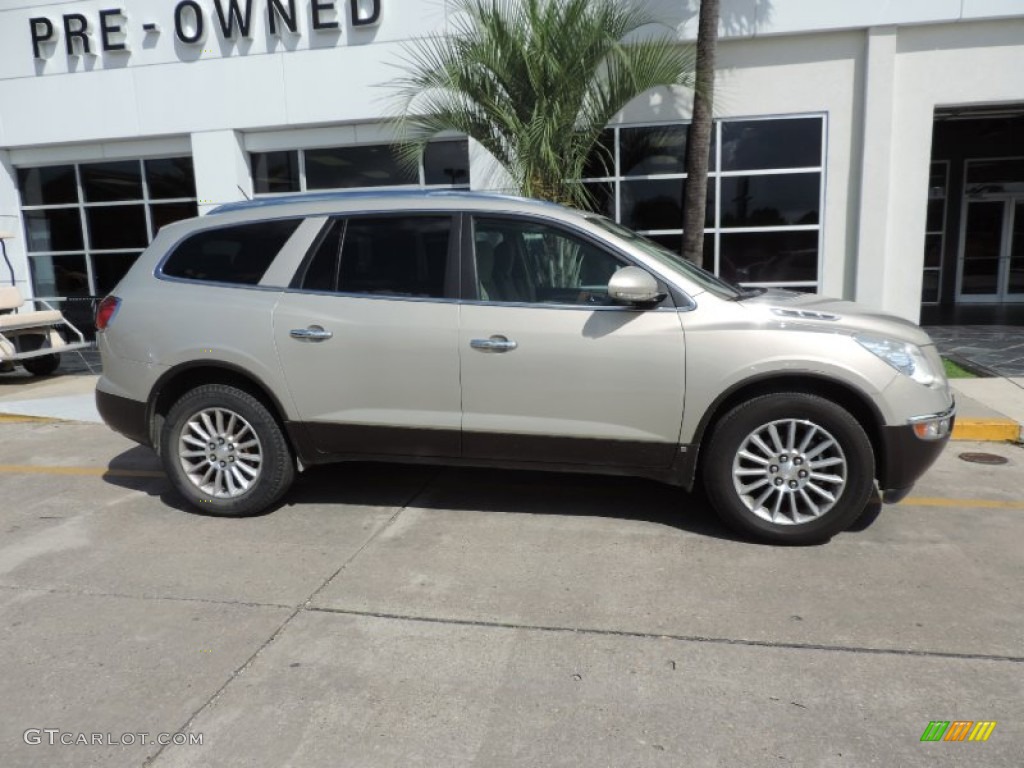 2010 Enclave CX - Gold Mist Metallic / Cashmere/Cocoa photo #2