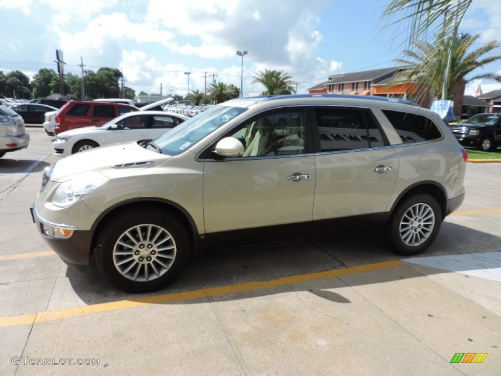 2010 Enclave CX - Gold Mist Metallic / Cashmere/Cocoa photo #3