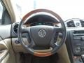 2010 Buick Enclave Cashmere/Cocoa Interior Steering Wheel Photo