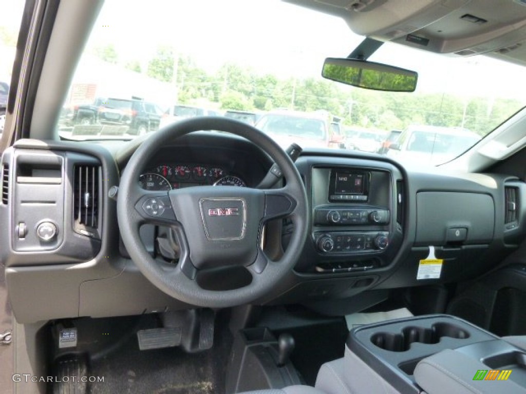 2014 GMC Sierra 1500 Double Cab 4x4 Jet Black/Dark Ash Dashboard Photo #94517004