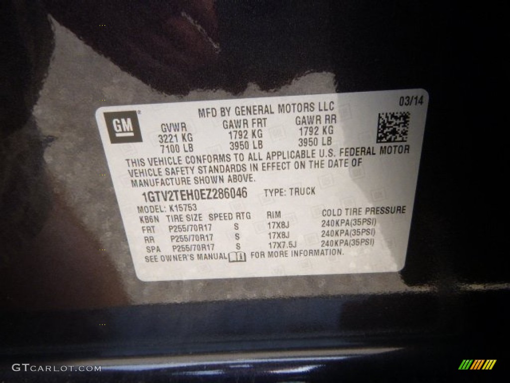 2014 Sierra 1500 Double Cab 4x4 - Iridium Metallic / Jet Black/Dark Ash photo #20