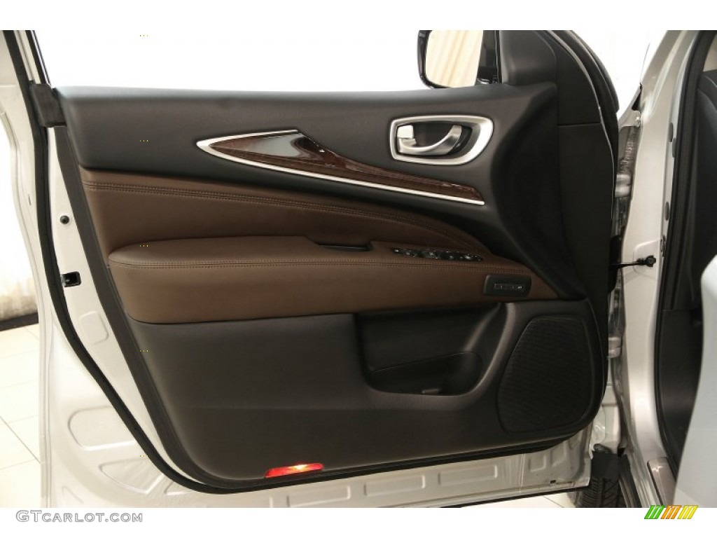 2014 Infiniti QX60 3.5 AWD Java Door Panel Photo #94518684