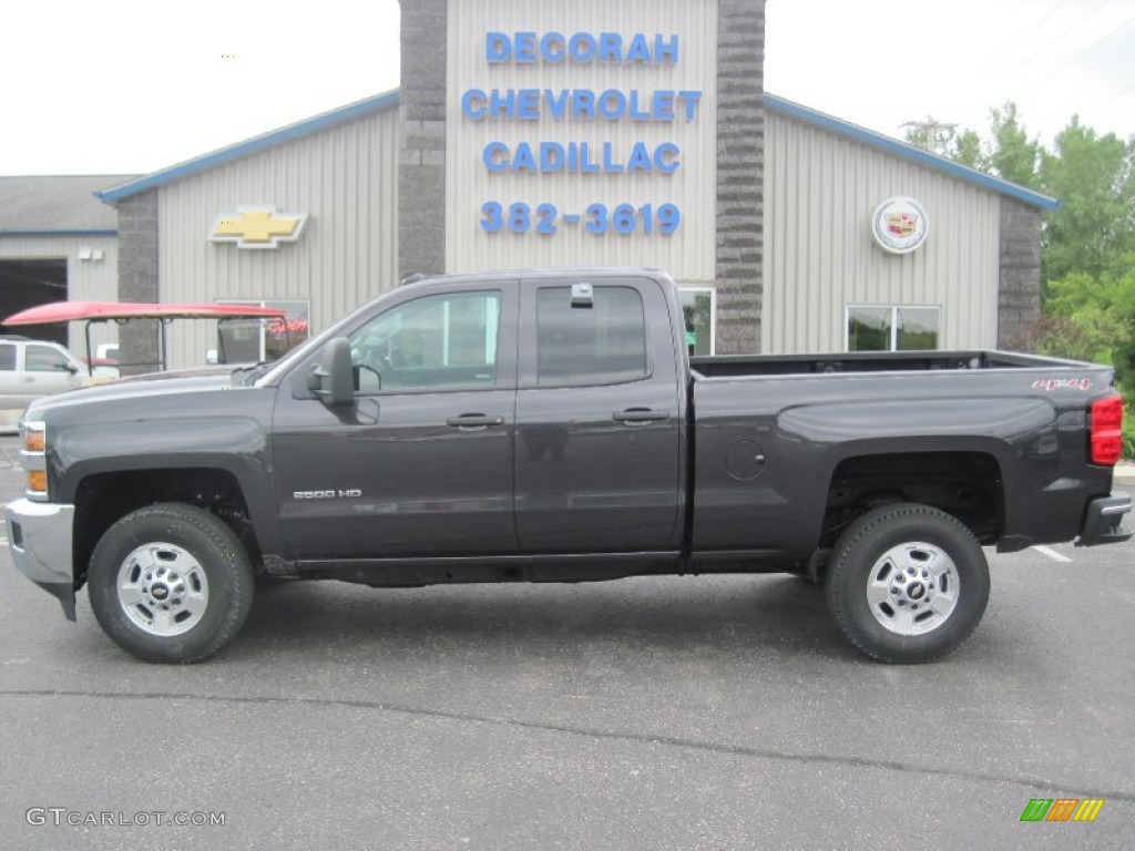 2015 Silverado 2500HD LT Double Cab 4x4 - Tungsten Metallic / Jet Black photo #1