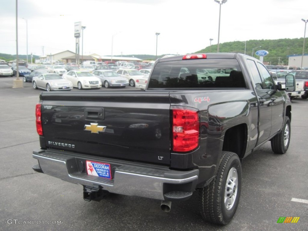 2015 Silverado 2500HD LT Double Cab 4x4 - Tungsten Metallic / Jet Black photo #4