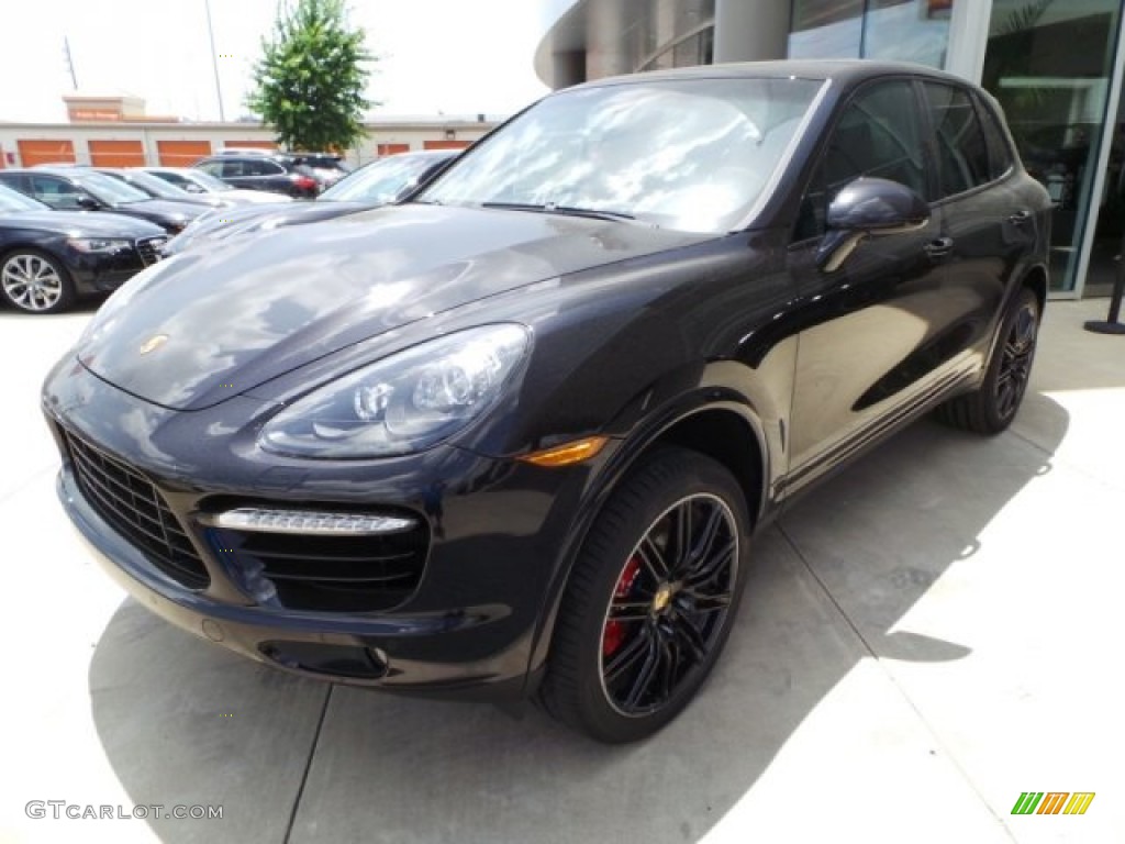 Jet Black Metallic 2014 Porsche Cayenne Turbo S Exterior Photo #94521402