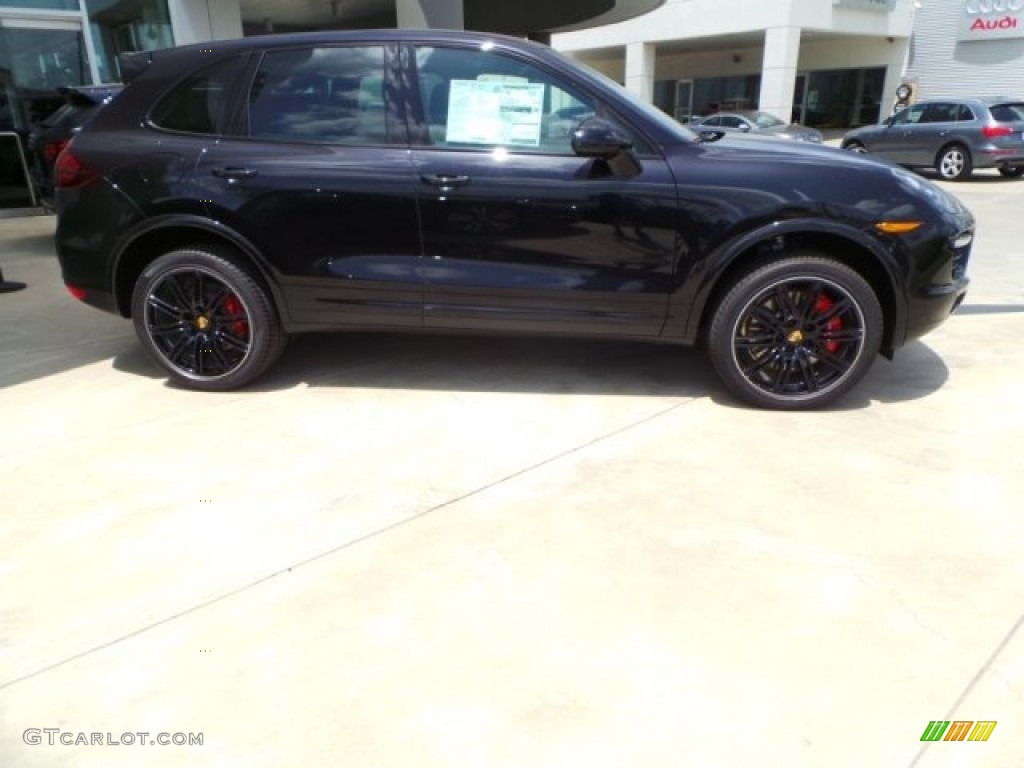 Jet Black Metallic 2014 Porsche Cayenne Turbo S Exterior Photo #94521522