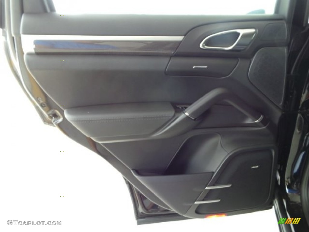 2014 Porsche Cayenne Turbo S Black Door Panel Photo #94521963