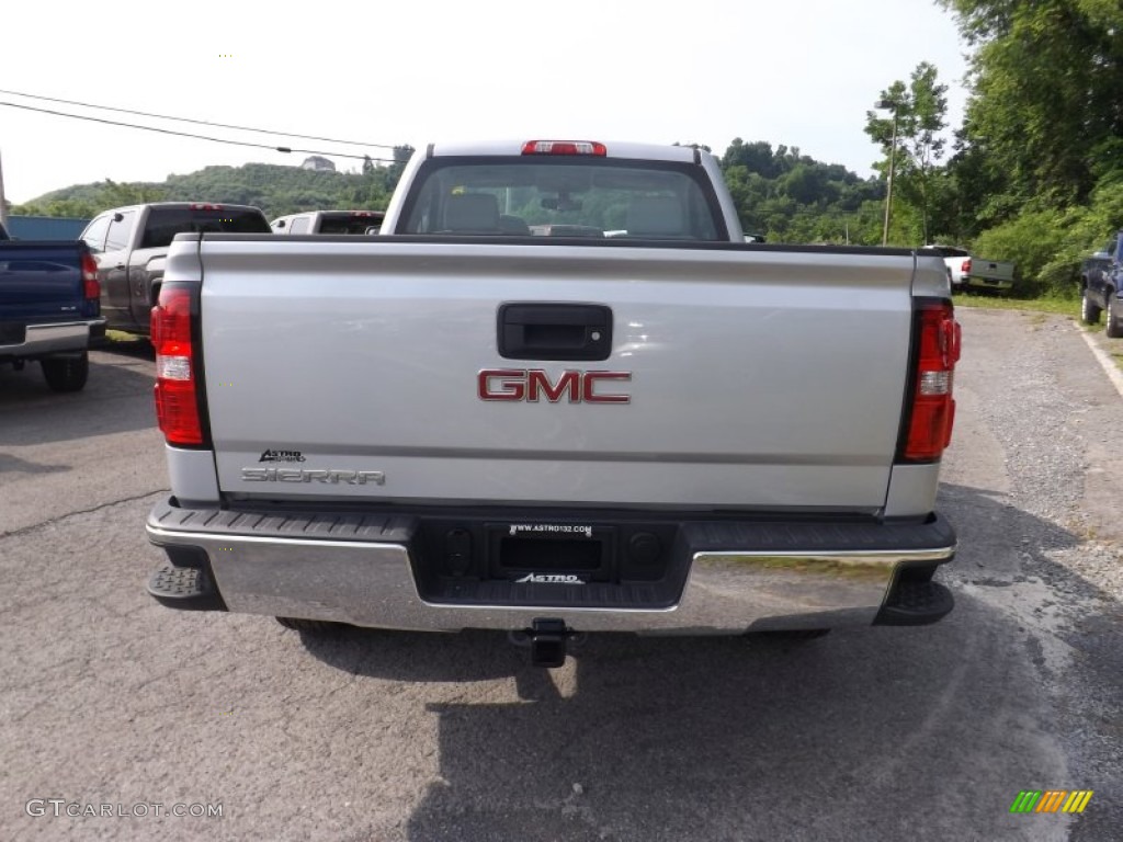 2014 Sierra 1500 Regular Cab 4x4 - Quicksilver Metallic / Jet Black/Dark Ash photo #5