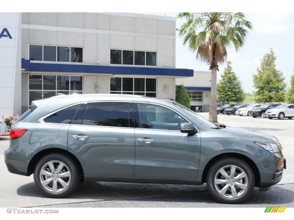 Forest Mist Metallic 2014 Acura MDX SH-AWD Advance Exterior Photo #94522860