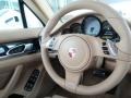 2014 Porsche Panamera Luxor Beige Interior Steering Wheel Photo
