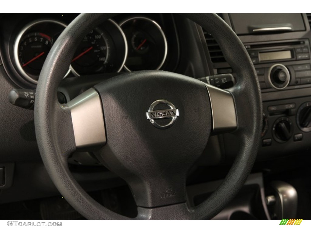 2010 Versa 1.8 S Hatchback - Espresso Black / Charcoal photo #6