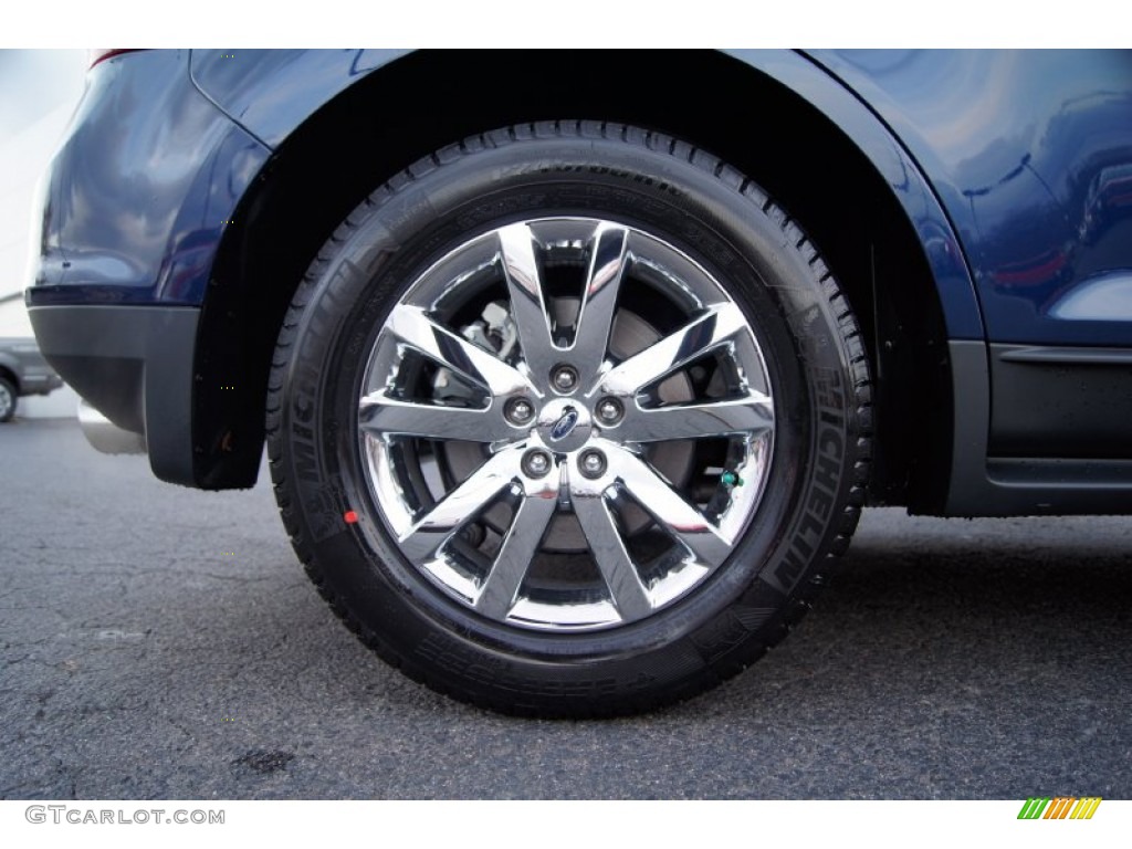 2012 Edge Limited EcoBoost - Dark Blue Pearl Metallic / Sienna photo #18