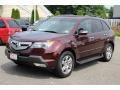 2008 Dark Cherry Pearl Acura MDX Technology  photo #7