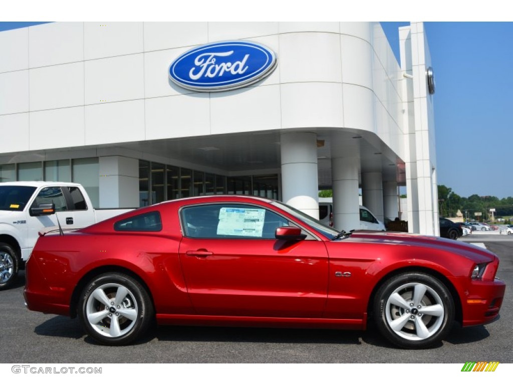 2014 Mustang GT Coupe - Ruby Red / Charcoal Black photo #2