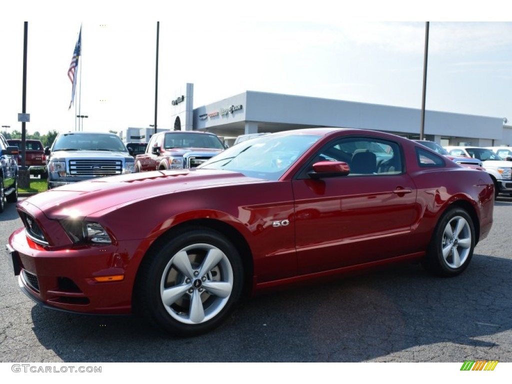 2014 Mustang GT Coupe - Ruby Red / Charcoal Black photo #3