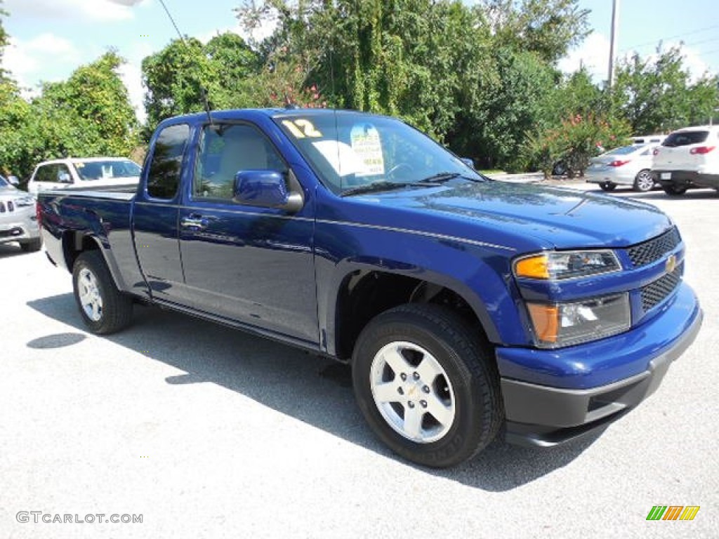 2012 Colorado LT Extended Cab - Deep Navy / Ebony/Light Cashmere photo #10