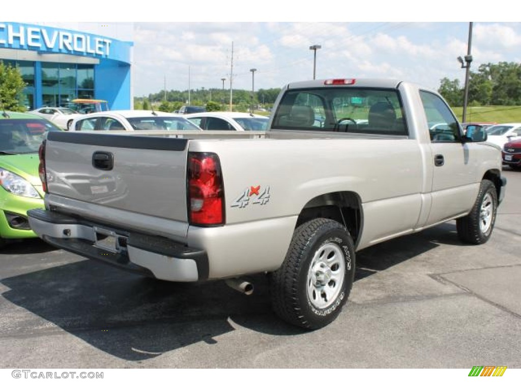 2006 Silverado 1500 Work Truck Regular Cab 4x4 - Silver Birch Metallic / Dark Charcoal photo #3