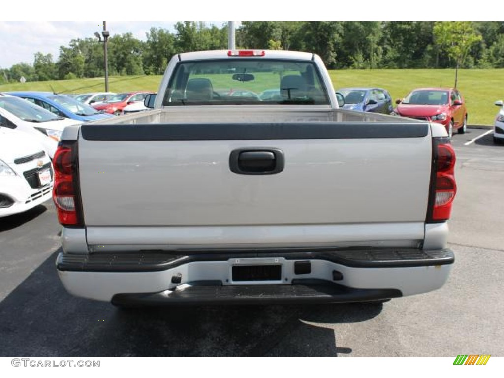 2006 Silverado 1500 Work Truck Regular Cab 4x4 - Silver Birch Metallic / Dark Charcoal photo #6