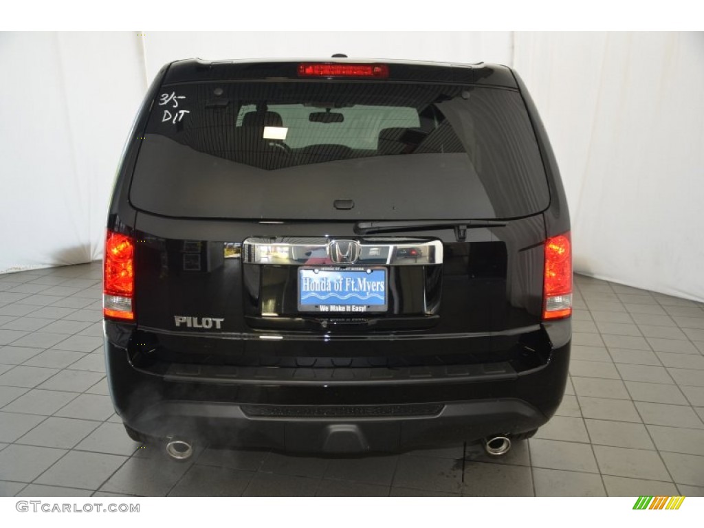 2015 Pilot EX-L - Crystal Black Pearl / Gray photo #7