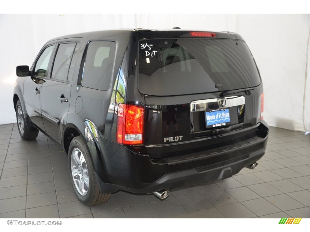 2015 Pilot EX-L 4WD - Crystal Black Pearl / Gray photo #6