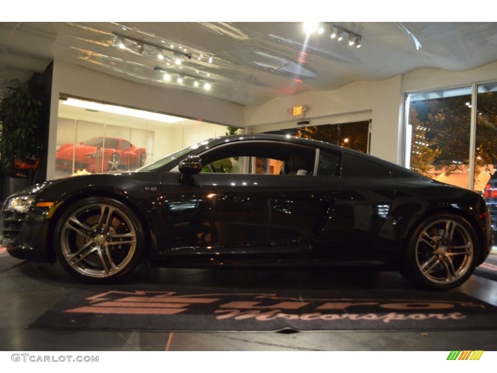 2011 R8 5.2 FSI quattro - Phantom Black Pearl Effect / Black Fine Nappa Leather photo #9