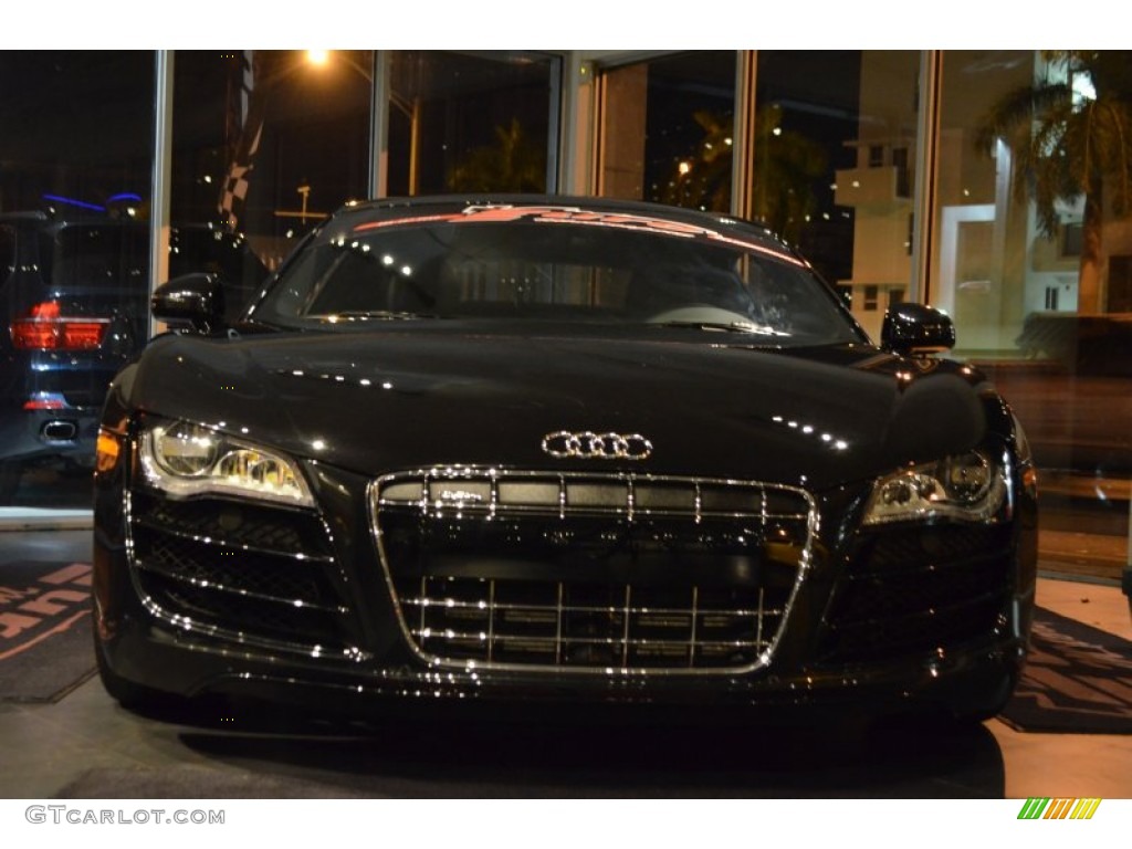 2011 R8 5.2 FSI quattro - Phantom Black Pearl Effect / Black Fine Nappa Leather photo #14