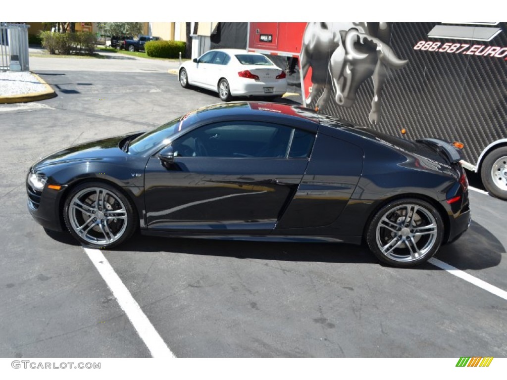2011 R8 5.2 FSI quattro - Phantom Black Pearl Effect / Black Fine Nappa Leather photo #46