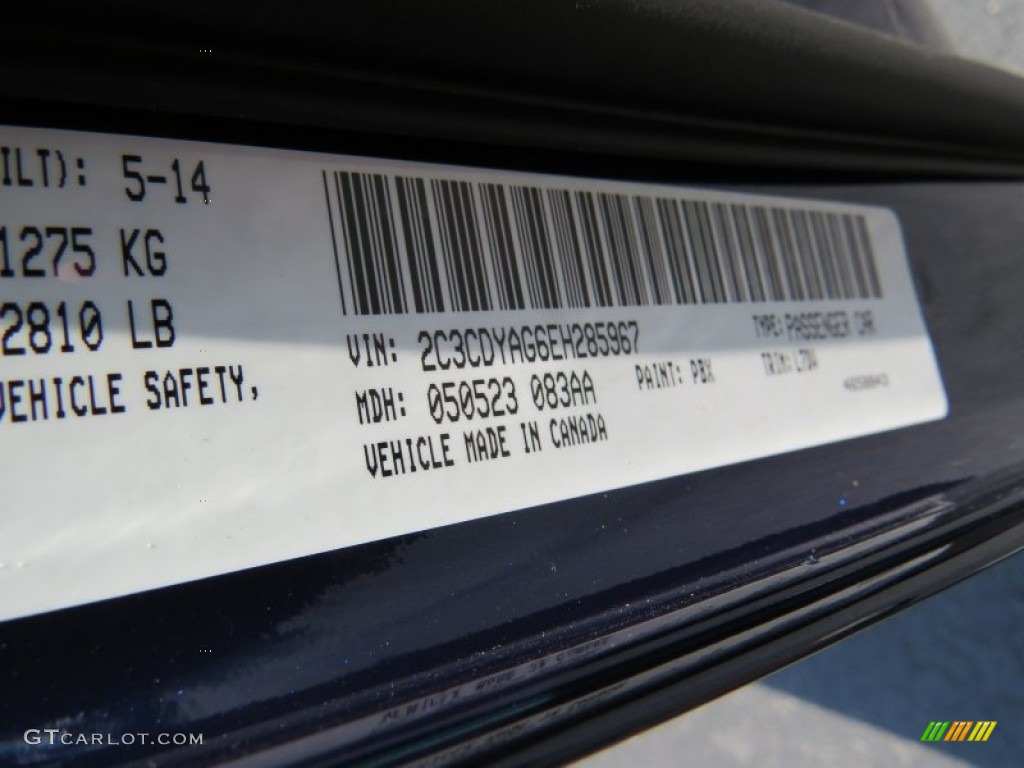2014 Challenger SXT - Jazz Blue Pearl Coat / Dark Slate Gray photo #9