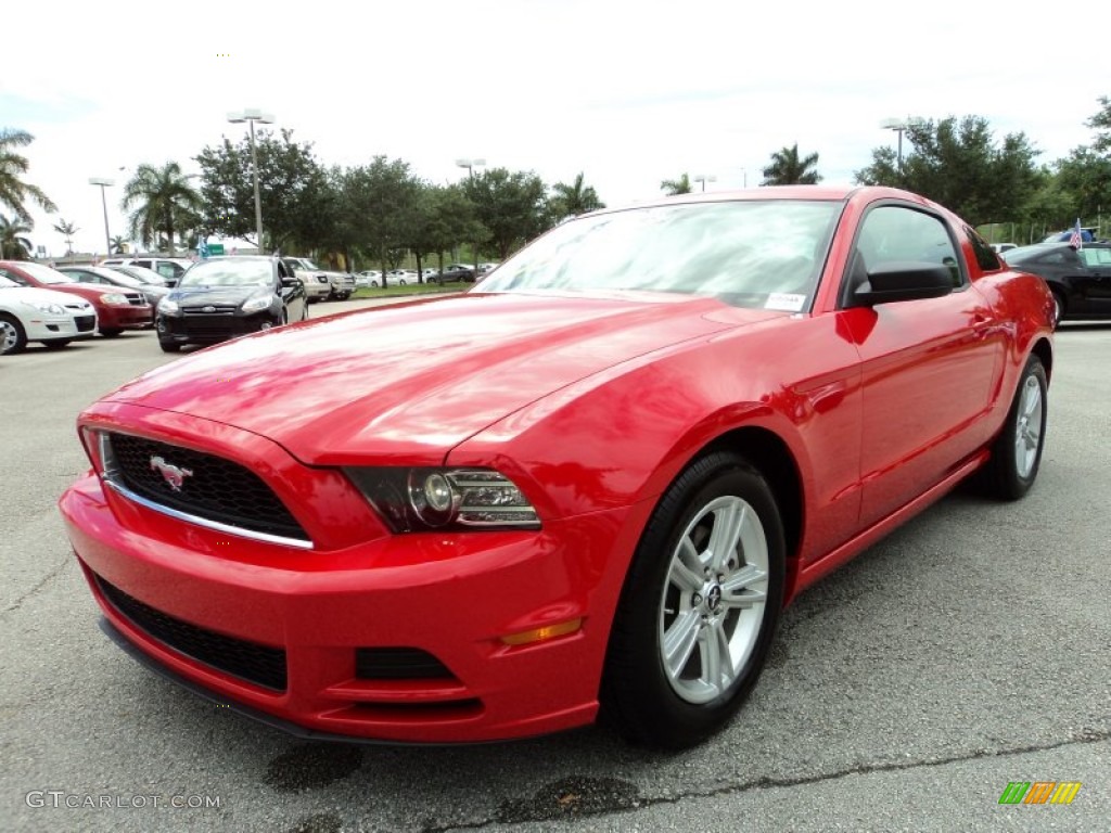 2014 Mustang V6 Coupe - Race Red / Charcoal Black photo #13