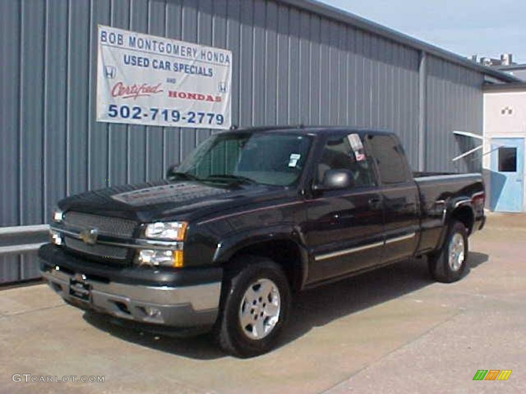 2005 Silverado 1500 Z71 Extended Cab 4x4 - Dark Gray Metallic / Dark Charcoal photo #2