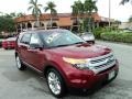 2013 Ruby Red Metallic Ford Explorer XLT  photo #1