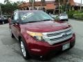 2013 Ruby Red Metallic Ford Explorer XLT  photo #2