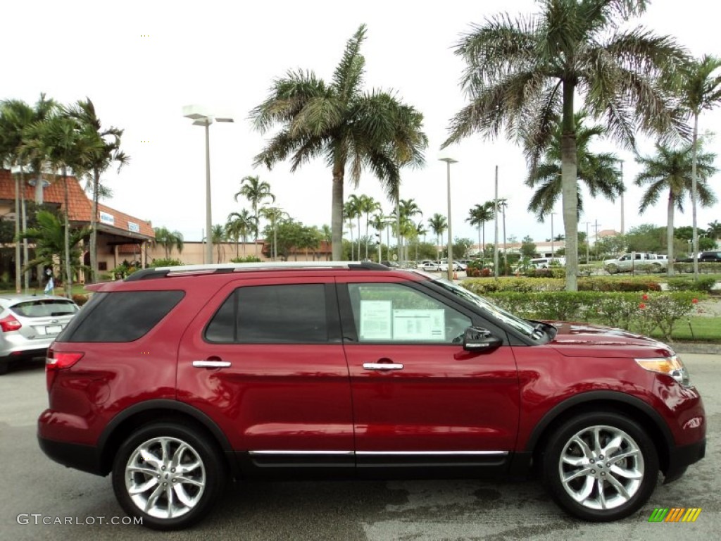 2013 Explorer XLT - Ruby Red Metallic / Charcoal Black photo #5