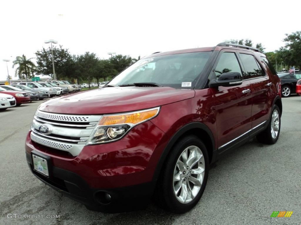 2013 Explorer XLT - Ruby Red Metallic / Charcoal Black photo #13