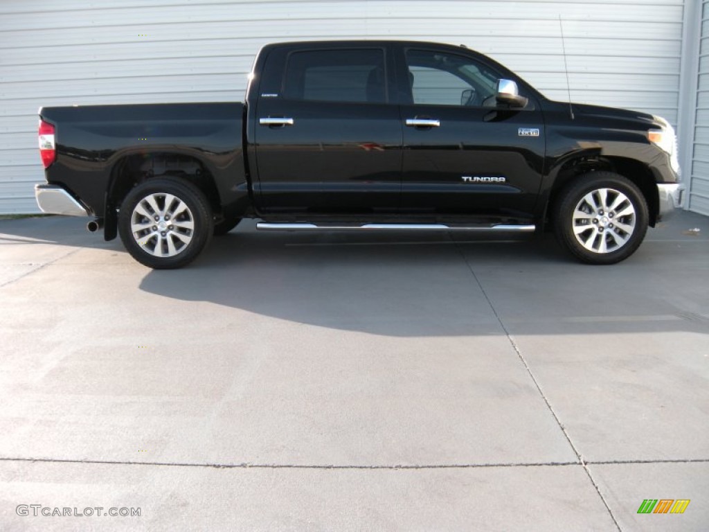 2014 Tundra Limited Crewmax - Attitude Black Metallic / Black photo #3