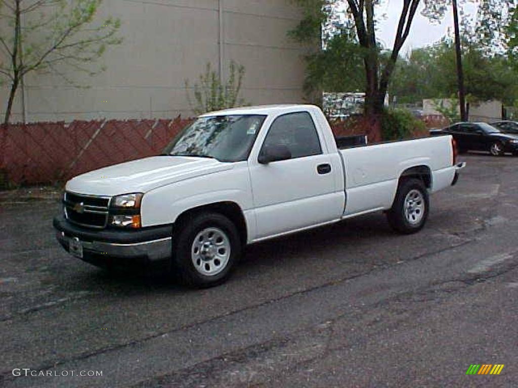 2006 Silverado 1500 Work Truck Regular Cab - Summit White / Medium Gray photo #1