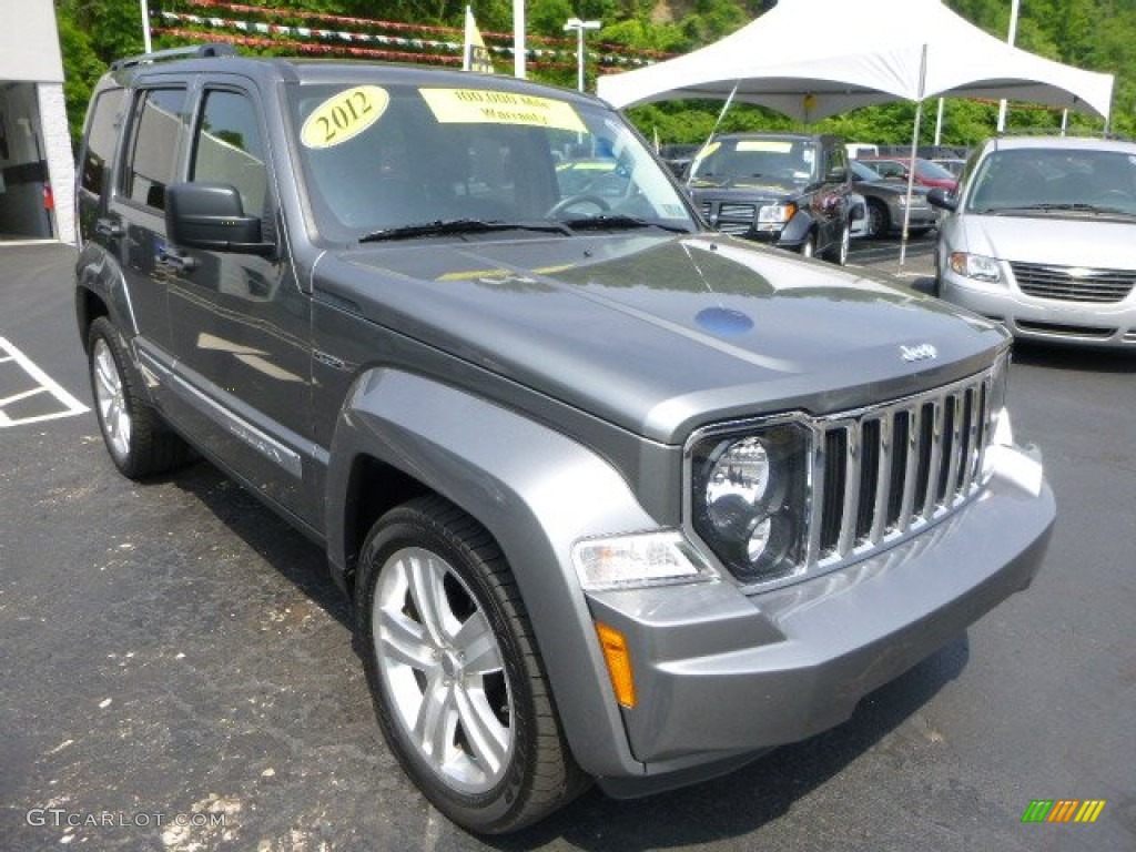 2012 Liberty Jet 4x4 - Mineral Gray Metallic / Dark Slate Gray photo #7