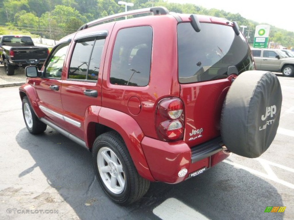 2006 Liberty Limited 4x4 - Inferno Red Pearl / Dark Khaki/Light Graystone photo #3