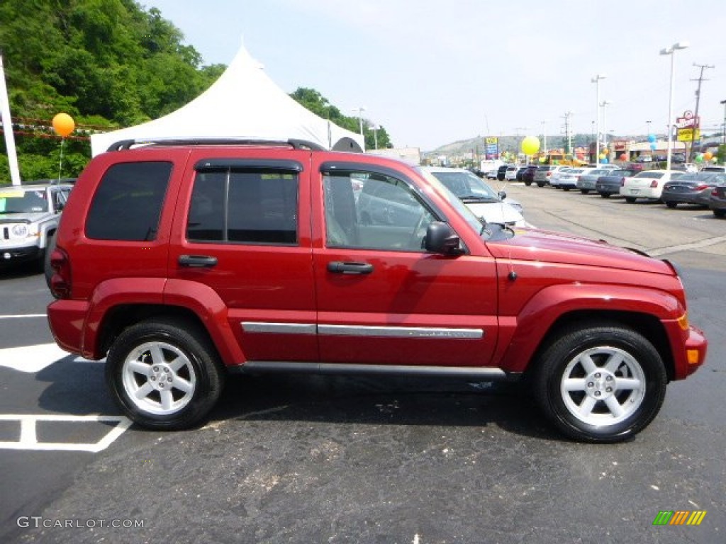 2006 Liberty Limited 4x4 - Inferno Red Pearl / Dark Khaki/Light Graystone photo #6