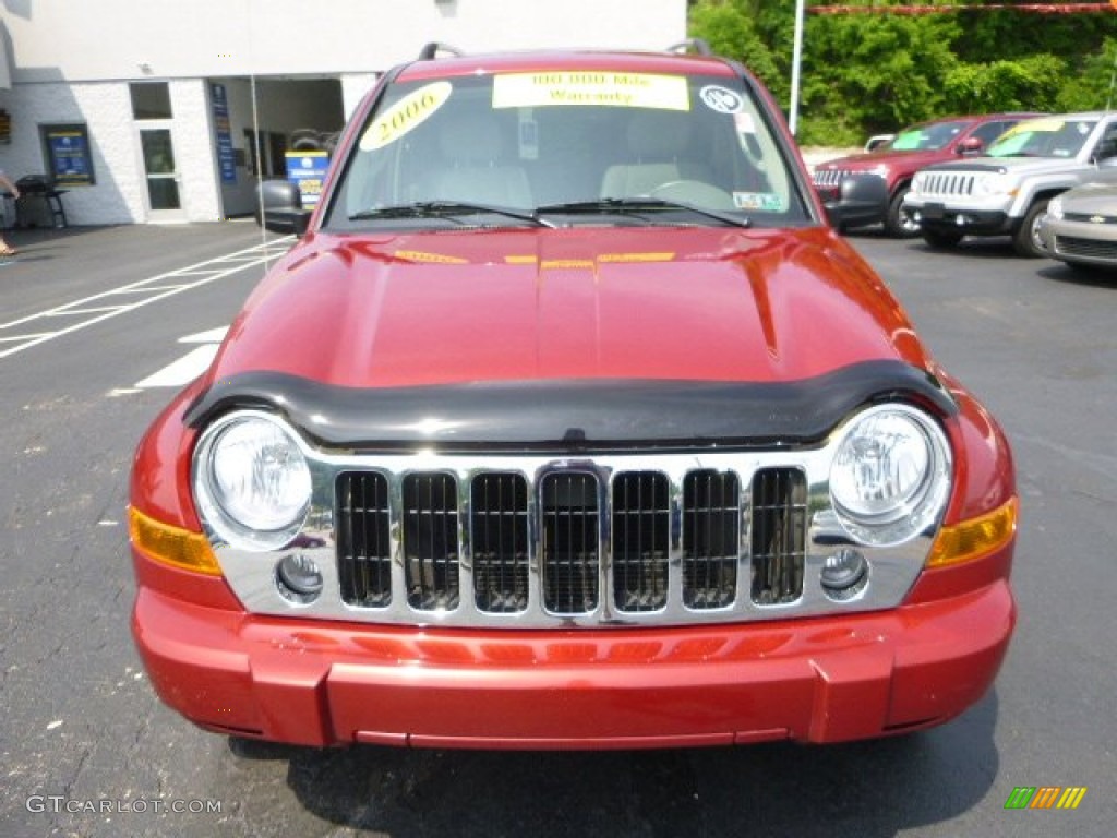 2006 Liberty Limited 4x4 - Inferno Red Pearl / Dark Khaki/Light Graystone photo #8