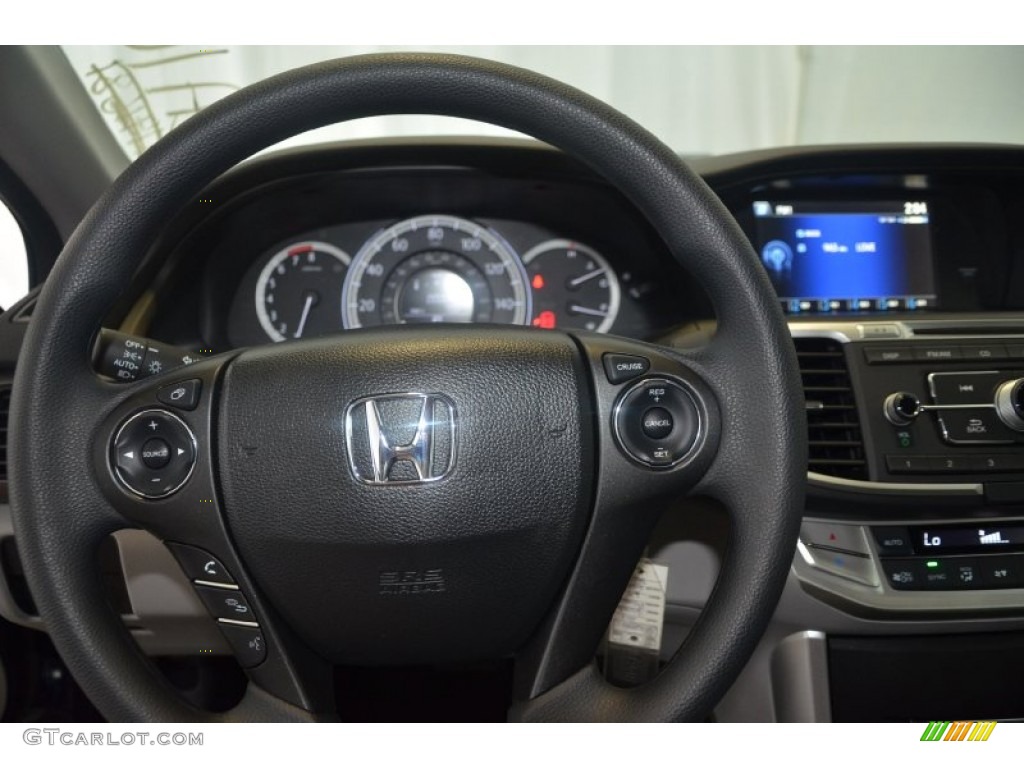 2014 Accord LX Sedan - Obsidian Blue Pearl / Gray photo #17