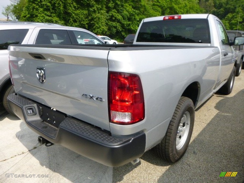 2014 1500 Tradesman Regular Cab 4x4 - Bright Silver Metallic / Black/Diesel Gray photo #3