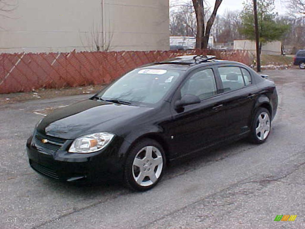 2008 Cobalt Sport Sedan - Black / Gray photo #1